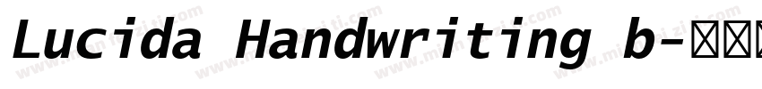 Lucida Handwriting b字体转换